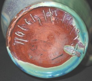 Ebring Notch Hill Signature on Jug Base, n.d.