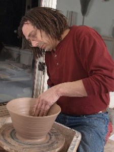 Alan Lacovetsky in his studio