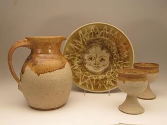 Carol Smeraldo. 1970s. Early untitled functional works. Stoneware.