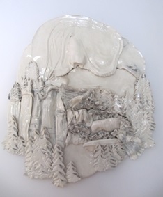Carol Smeraldo. 1979-80. Winter. Porcelain, 71 x 78.7 cm.