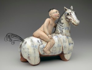 Whisper Sweet NoWhisper Sweet Nothings, 2015. L48 x H28 x D20 cm. Red clay, slips, wire2015 Let’s Face It. Photo E.A.Clarke. Telling Stories, Best B4 Collective things, 2015. Red Clay, slips and wire. 27