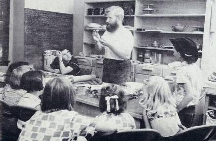 David Ross Teaching Children from A Way with Clay newsletter