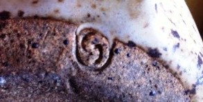 Connie Pike mark c. 1971, CG (Connie Goddard) used when she lived in Vermilion, Alberta.