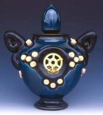 Brendan Tang. Blue Cog Urn, 2001