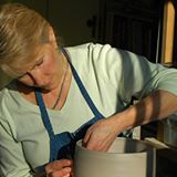 Judy Blake At Her Wheel