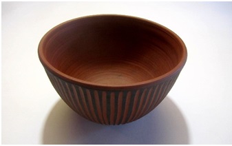 Gaetan Beaudin 1954 -73 North Hatley bowl. PhotoCollectoboce. Gilles Derome collection. L’Association des collectionneurs de céramique du Québec