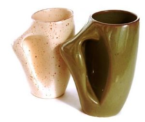 Gaétan Beaudin Decor 1946 - 53. Rimouski Cups with integrated handle. Canadian Design Resource