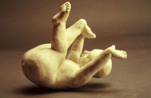 Foot Grab, 2005. White mid-range clay, unglazed, H - 10cm, pinched