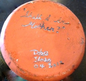 Debra Sloan 04 2012, coloured glaze incised