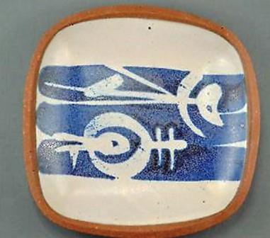 Walter Dexter. c. 1963-68. Shallow Dish. Kelowna period. Approx. 14.5 cm x 2 cm.