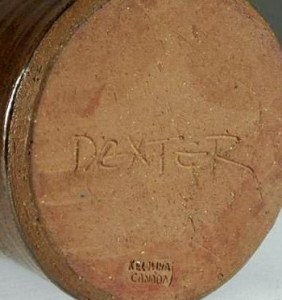 Dexter incised signature with Kelowna stamp 
