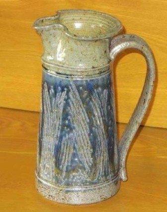Tom Smith. Stoneware Pitcher, 1975 bondsauctions.com
