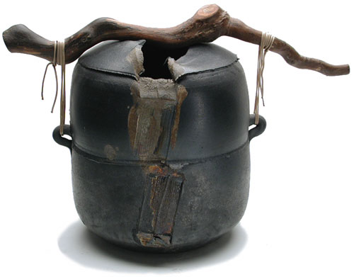 Tom Smith. Untitled, Undated. Clay, found branch. Private Collection. virtual museum.