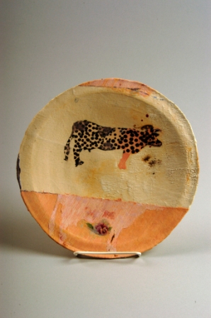 John Chalke. Wholly Cow, 1985-86; stoneware; Gift of the American Ceramic Society, Spencer Davis Collection