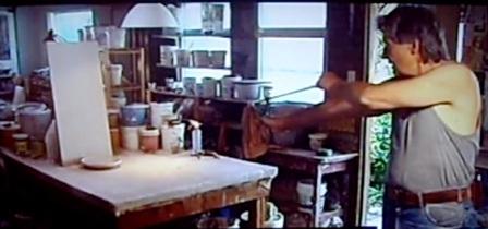 ] John Chalke’s unconventional glazing style. using a sling shot. From the video The Searcher. 2011, from 291 Film Company. Cinematic Television. www.291filmcompany.ca, Searcher