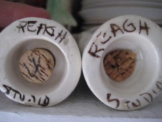 Stan and Jean Clarke. Salt and Pepper Shakers. 12.7 cm base diam. Collection: Geri Golden