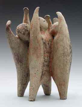 Thomas Kakinuma. Children Playing, 1960, 30.3 x 25.0 x 19.5 cm, Collection of the Vancouver Art Gallery, Purchased with the financial support of the Canada Council for the Arts Acquisition Assistance Program, VAG 61.54, Photo: Trevor Mills, Vancouver Art Gallery