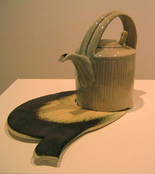 Harlan House. Reeded Teapot With shadow. (Date?)