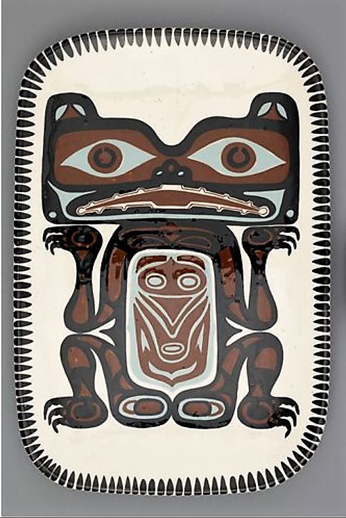 David Lambert. The Great Grizzly Bear Before His Terrible Battle With Mother Beaver, 1967. 3.6 x 28.8 x 42.7 cm. Collection: UBC Museum of Anthropology. Photo: Kyla Bailey.