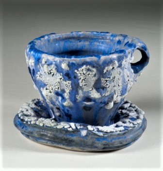 Barbara Tipton. Wedgwood Inchoate, 2013, ceramic sculpture, 10.2 x 12.7 x 12.7 cm.