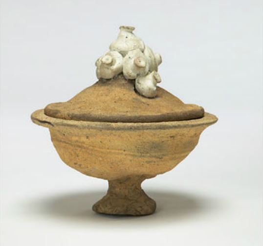 Victor Cicansky. Soup Tureen, 1967 stoneware. 23.9 x 23.8 x 23.8 cm. The Saskatchewan Arts Board Permanent Collection (C67.2).