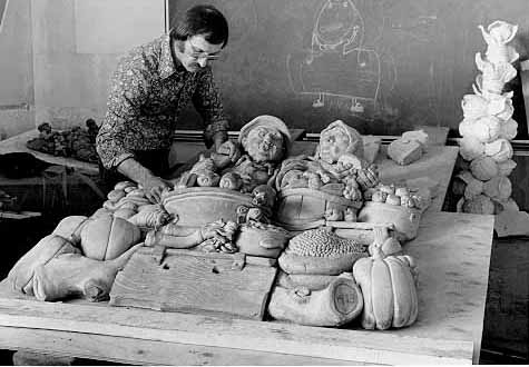 Victor Cicansky working on Valley Gardeners, ca. 1978. The Old Working Class.