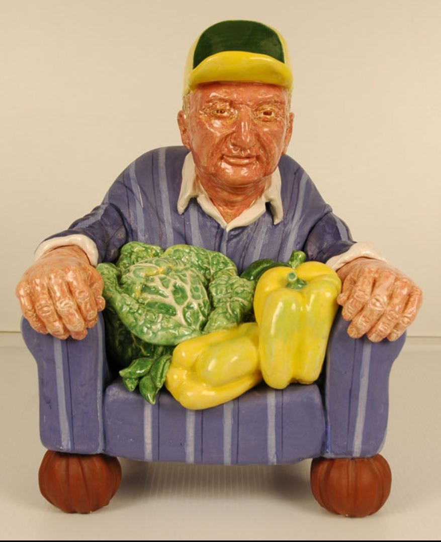 Victor Cicansky. 1985. Armchair Man big. Height: 43.2cm. Width: 33cm. Depth: 25.4cm. University of Lethbridge Collection