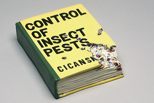Victor Cicansky. Control of Insect Pests. Clay, glaze. 33.8 x 22.1 cm. 2005