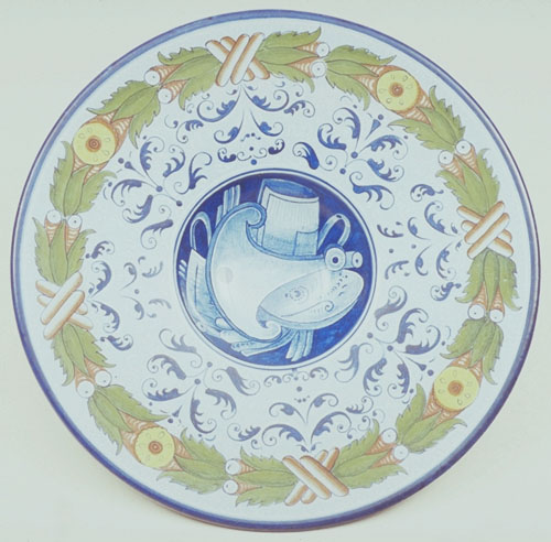 Pierre-Aimé Normandeau. 1935. Hand-painted majolica.