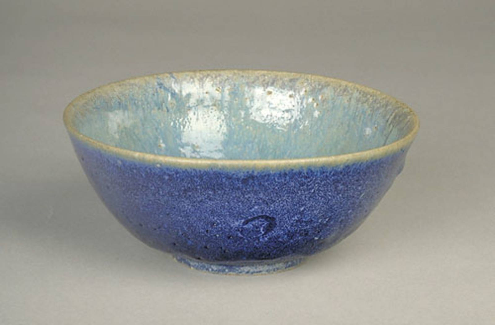 Normandeau, Pierre-Aimé. c.1936,. Bowl, stoneware. 7.c cm h x 17.5 cm w. Collection: Musée des beaux-arts de Montréal.