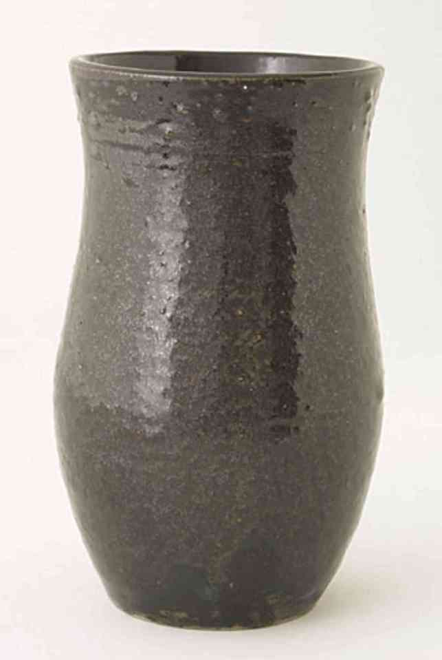 Pierre-Aimé Normandeau. c.1945. Vase. Stoneware, 20.5 cm H x 12.6 cm W.. Collection: Musée des beaux-arts de Montréal.