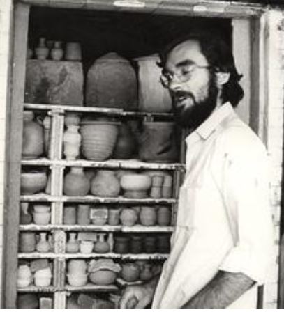 Donn Zver. 1967. At the Sheridan College Kiln.