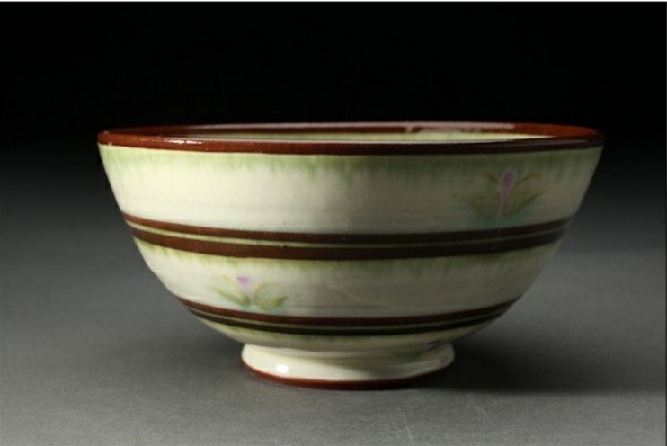 Birdsall-Worthington. Bowl. 8.5cm (3 1/4") tall x 18cm (7") in diameter. 1989 No chips cracks or damage.