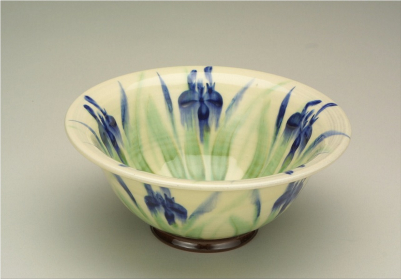 Birdsall-Worthington. 2012. Iris Bowl. 8.5cm x 18cm diameter.